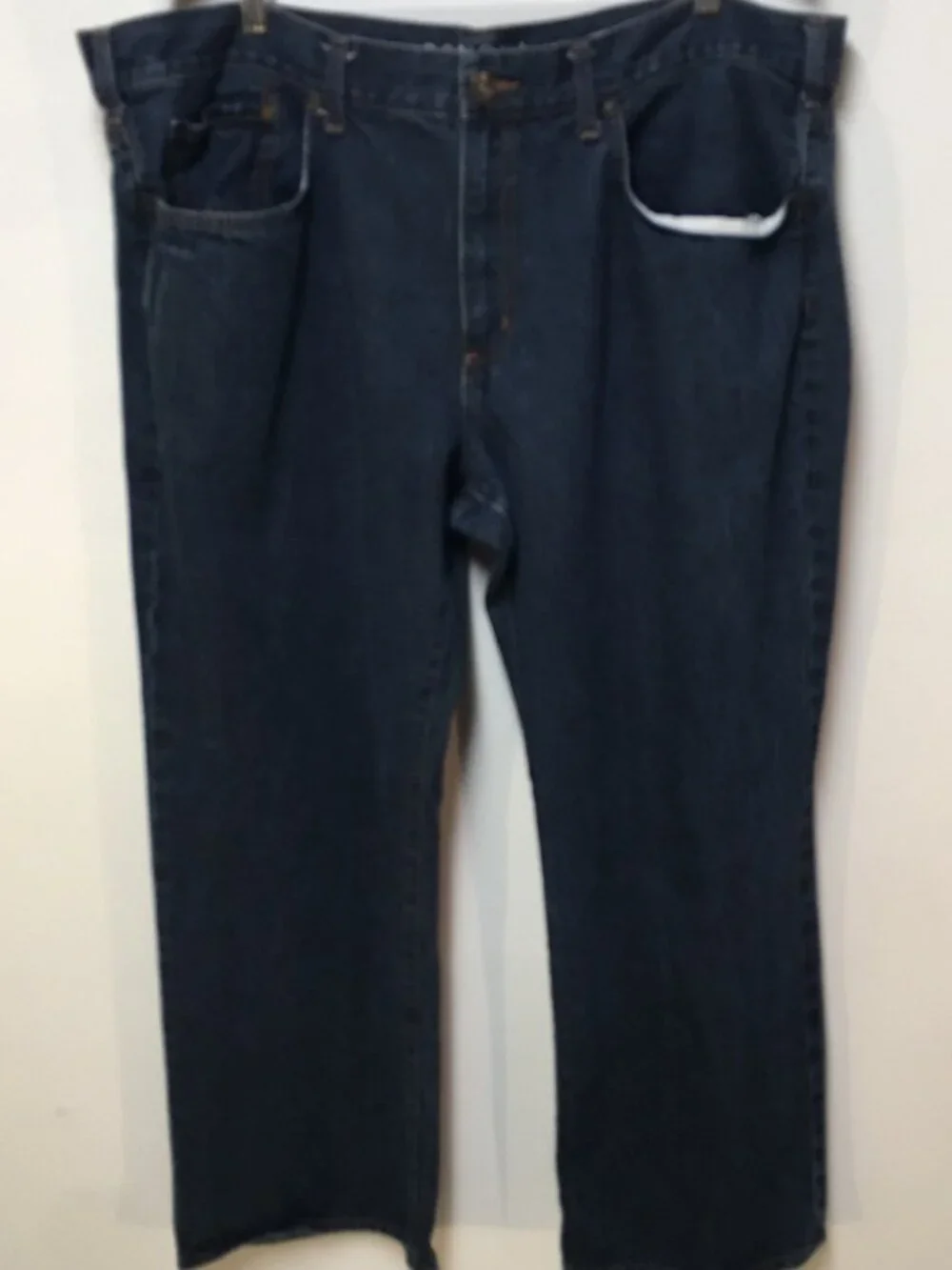 Sonoma Men 44x30 Jeans Blue Dark Wash Denim Straight Fit Relaxed 100% Cotton